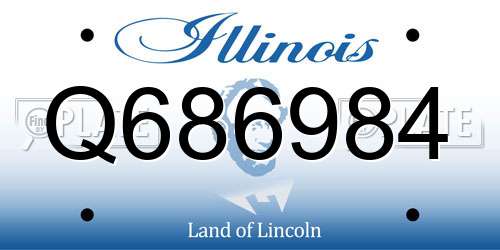 Q686984 Illinois License Plate