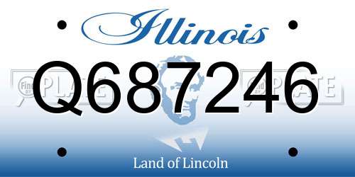 Q687246 Illinois License Plate