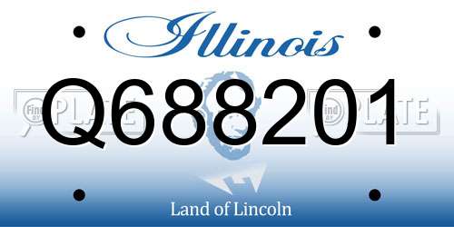 Q688201 Illinois License Plate