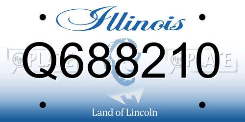 Q688210 Illinois License Plate