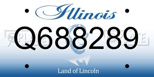Q688289 Illinois License Plate