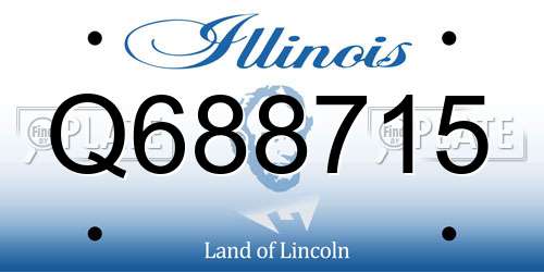 Q688715 Illinois License Plate