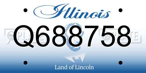 Q688758 Illinois License Plate