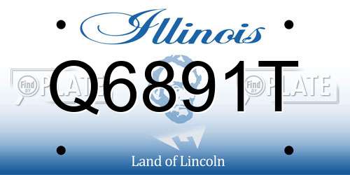 Q6891T Illinois License Plate