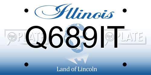 Q689IT Illinois License Plate