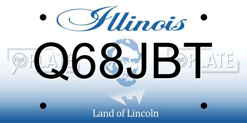 Q68JBT Illinois License Plate