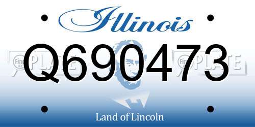 Q690473 Illinois License Plate