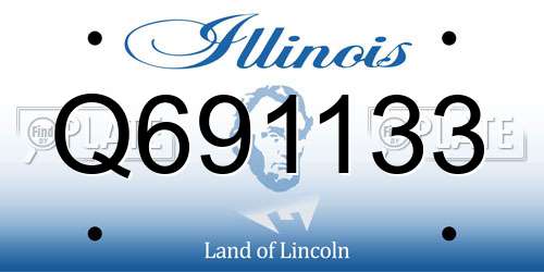 Q691133 Illinois License Plate