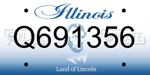 Q691356 Illinois License Plate