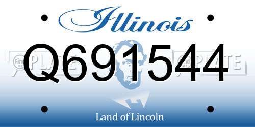 Q691544 Illinois License Plate