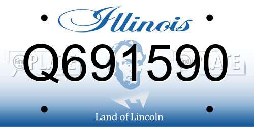 Q691590 Illinois License Plate