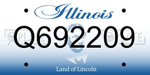 Q692209 Illinois License Plate