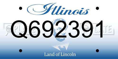Q692391 Illinois License Plate