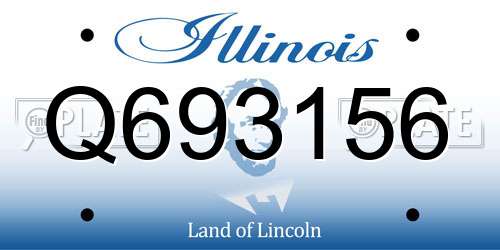 Q693156 Illinois License Plate