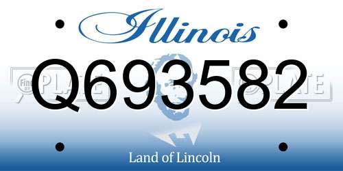 Q693582 Illinois License Plate