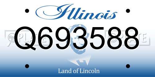 Q693588 Illinois License Plate