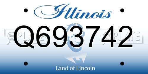 Q693742 Illinois License Plate