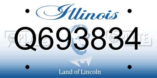 Q693834 Illinois License Plate