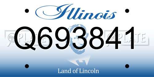 Q693841 Illinois License Plate
