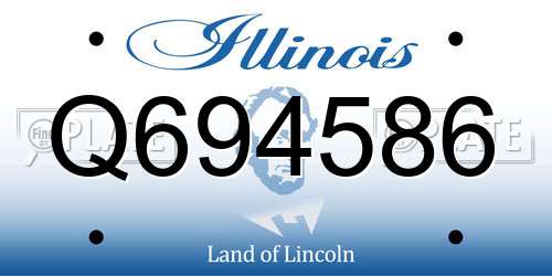 Q694586 Illinois License Plate