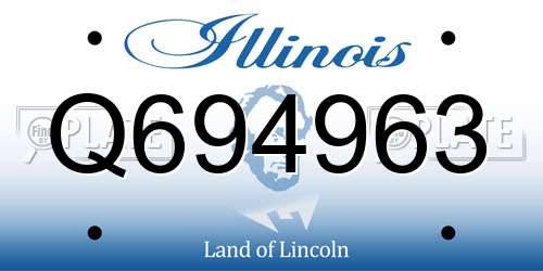 Q694963 Illinois License Plate