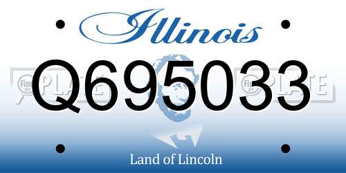 Q695033 Illinois License Plate