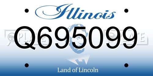 Q695099 Illinois License Plate