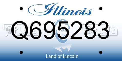 Q695283 Illinois License Plate