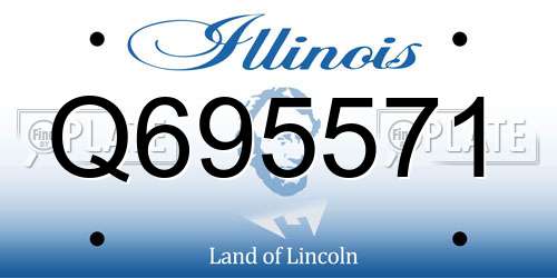 Q695571 Illinois License Plate