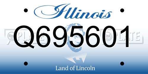 Q695601 Illinois License Plate