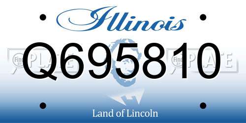 Q695810 Illinois License Plate