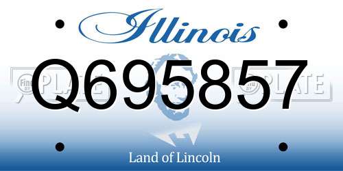 Q695857 Illinois License Plate
