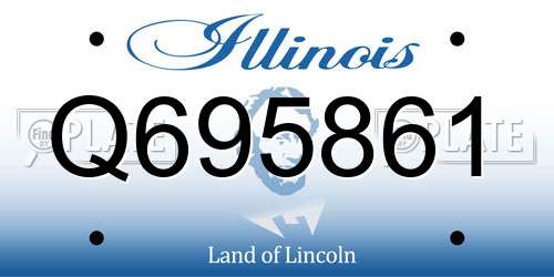 Q695861 Illinois License Plate