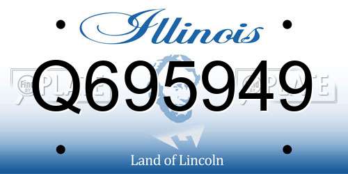 Q695949 Illinois License Plate