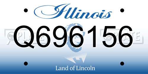 Q696156 Illinois License Plate