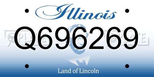 Q696269 Illinois License Plate