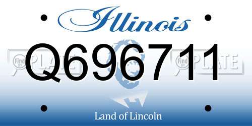 Q696711 Illinois License Plate