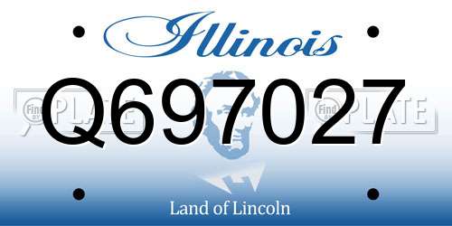 Q697027 Illinois License Plate