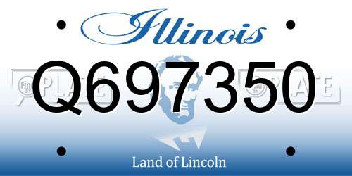 Q697350 Illinois License Plate