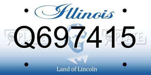 Q697415 Illinois License Plate