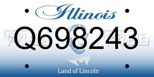 Q698243 Illinois License Plate