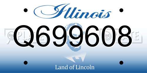 Q699608 Illinois License Plate