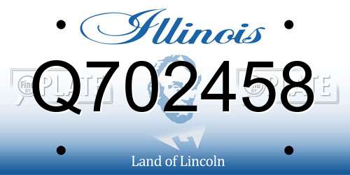 Q702458 Illinois License Plate