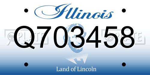Q703458 Illinois License Plate
