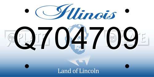Q704709 Illinois License Plate