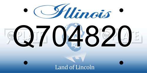Q704820 Illinois License Plate