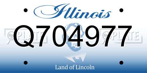 Q704977 Illinois License Plate