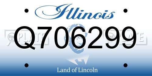 Q706299 Illinois License Plate