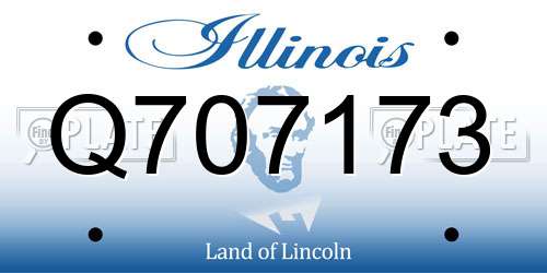 Q707173 Illinois License Plate