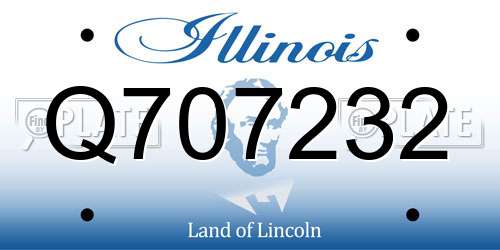 Q707232 Illinois License Plate